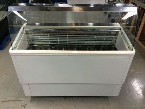 Beautiful 54&#034; Gelato Display Case Freezer Holds 7 Pans Barley Used