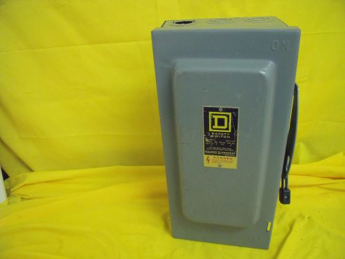 #1307 H322N 240 AMP 240Volt 3 Pole Fusible Two KO&#039;s NEMA 1