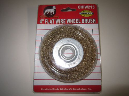 4&#034; FLAT WIRE WHEEL BRUSH 5/8&#034; ARBOR