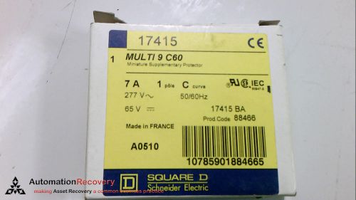 SQUARE D 17415-  CIRCUIT BREAKER 7AMP 1 POLE, NEW