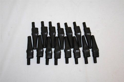 Mueller #63 (lot of 15) black insulated alligator clips 10 amp made in usa for sale