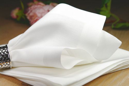 X6, napkin (18,5&#039;&#039;x18,5&#039;&#039;), 100% linen, white for sale