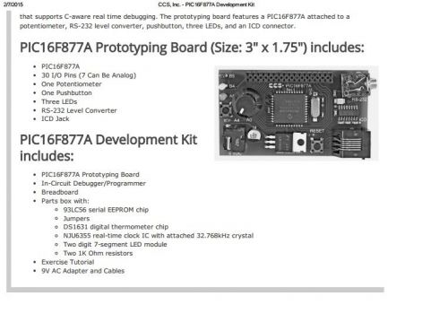 Microchip Development Hardware, CCS PIC16F877 Prototyping System. Amateur Radio.