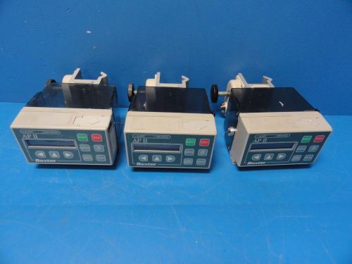 3 x baxter ap ii cat # 2l310s pca (patient controlled analgesia ) pump w/o keys for sale