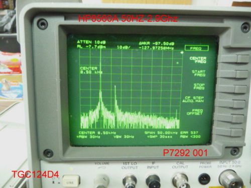 HP 8560A SPECTRUM ANALYSER 50Hz-2.9 Ghz WITH HP 3560A MASS MEMORY MODULE