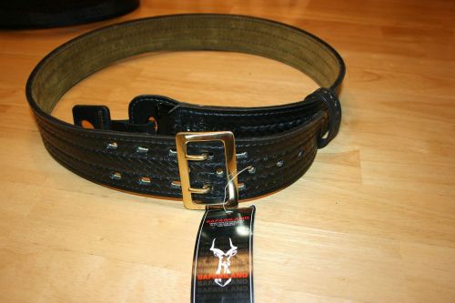 SAFARILAND BASKET WEAVE DUTY BELT*ADJUSTABLE**BLACK IN COLOR**NEW**40 INCHES