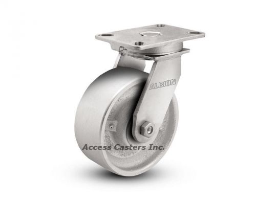 90CA12501S Albion 90 Series 12&#034; Swivel Caster Cast Iron Wheel, 2800 lb Capacity