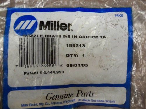 Miller Nozzle, Brass 5/8 orifice #199613