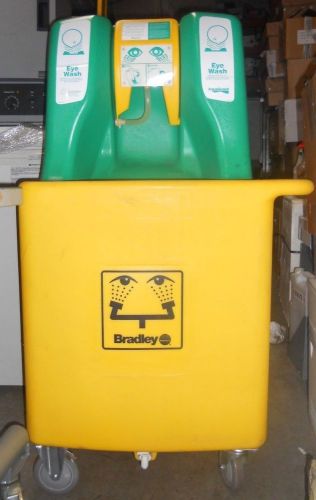 Bradley eyewash station on wheels/emergency shower 86446 for sale