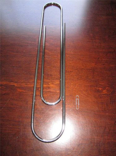 Huge GIANT Oversized PAPER CLIP 16&#034; Mid Century Desk item NOVELTY ITEM