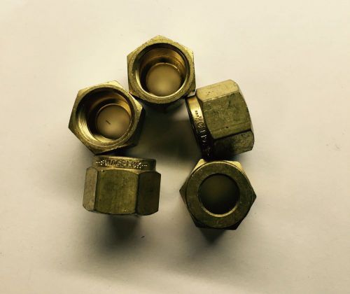 Swagelok Brass B-602-1 3/8&#034; Nut [Lot of 15]