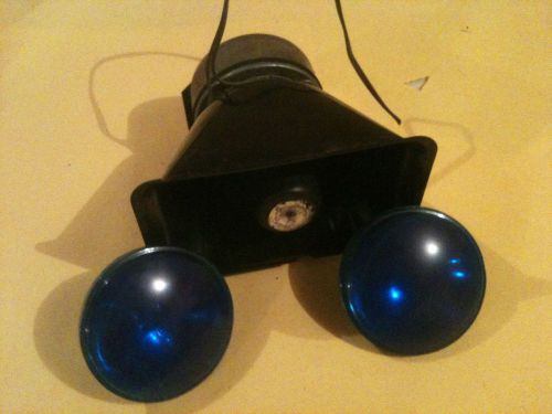 Federal signal speaker  &amp; 2 blue light bulbs  ( included ) for sale