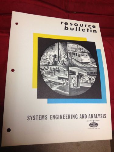 VINTAGE GE LAB GENERAL ELECTRIC 1960&#039;S RESOURCE BULLETIN ENGINEERING ANALYSIS