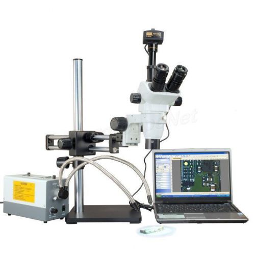 2x-270x stereo microscope+cold light+0.3x0.5x barlow+10x30x eyepiece+14mp camera for sale