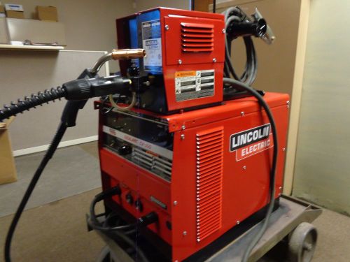 LINCOLN CV-300 WELDER w/ LN-7 WIRE FEEDER .045&#034; MIG / FLUX-CORE WELDING PACKAGE