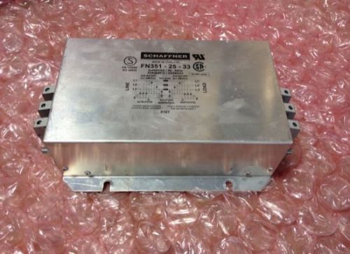 Schaffner FN351-25-33 Power Line Filter    100-Day Warranty!