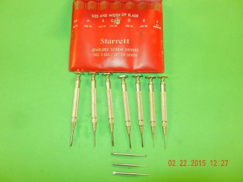 Starrett Jeweler&#039;s Screw Drivers # S 555-7