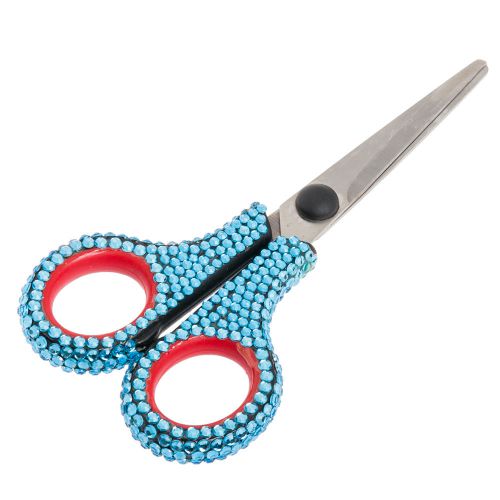 NEW Aqua Crystal Embelished Purse Sized Scissors