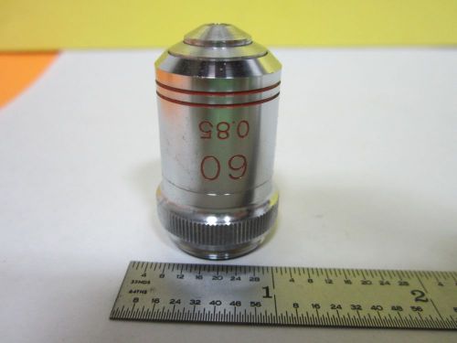 MICROSCOPE PART OBJECTIVE SWIFT 60X OPTICS AS IS BIN#N8-93