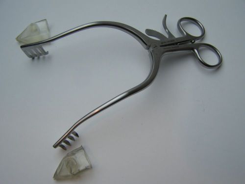 SSI ADSON CEREBELLAR RETRACTOR 4X4 ANGLED 7.5&#034; German Neurosurgical Instruments