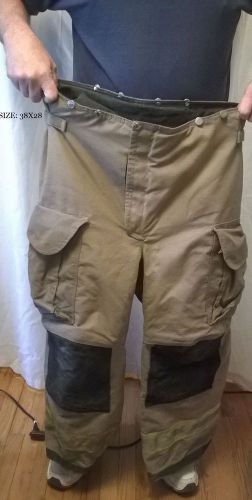 38x28 Pants Firefighter Turnout Bunker Fire Gear - LION JANESVILLE PANT 38R