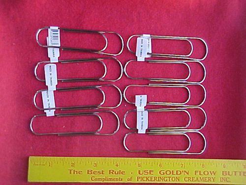 9 MEGA PAPER CLIPS - 4&#034; HIGH - HOLDS MULTIPLE SHEETS OF PAPER ETC