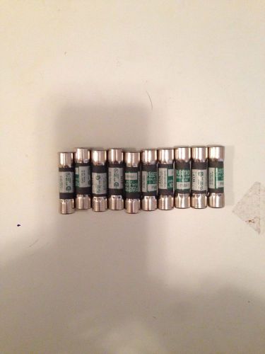 Box of (10) bussmann buss fusetron fnm-1/2 amp fuses new in box lot of 9 for sale