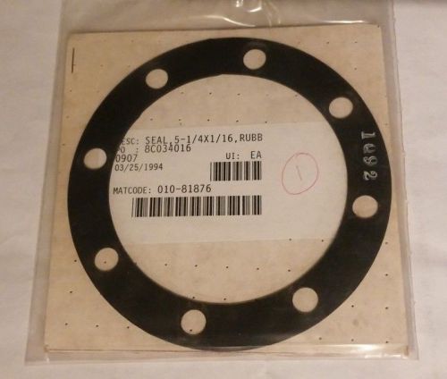 Black Neoprene Rubber Flange Ring Gasket   1/4&#034;OD X4.7/8&#034;  with 8 Bolt Holes