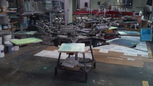 8 Head 8 Station Screen printing press