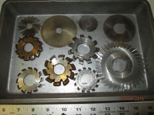 MACHINIST LATHE MILL Machinist Lot Gear Cutting Slitting Milling Saw Blade s