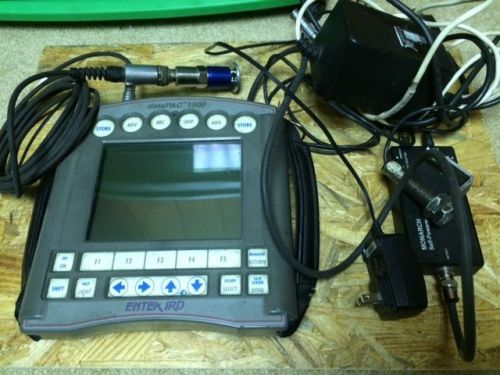 ENTEK IRD DATAPAC 1500 PORTABLE VIBRATION ANALYZER  DATA COLLECTOR W ACCESSORIES