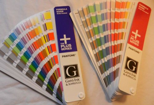 Pantone formula color guide plus series solid coated uncoated set * hardly used for sale