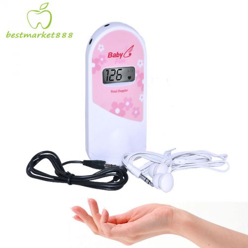 2015 NEW Fetal Doppler LCD prenatal pregnant baby Heart Monitor &amp;FREE shipping