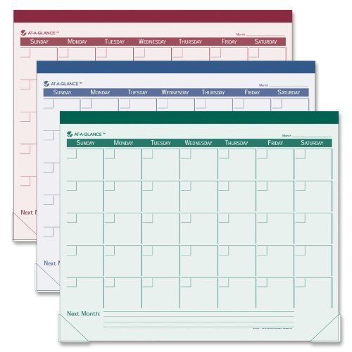 At-A-Glance Undated Desk Pad 1MPP 22X17&#034; 12 Months Ast Sold As 1 Each Aag 0E