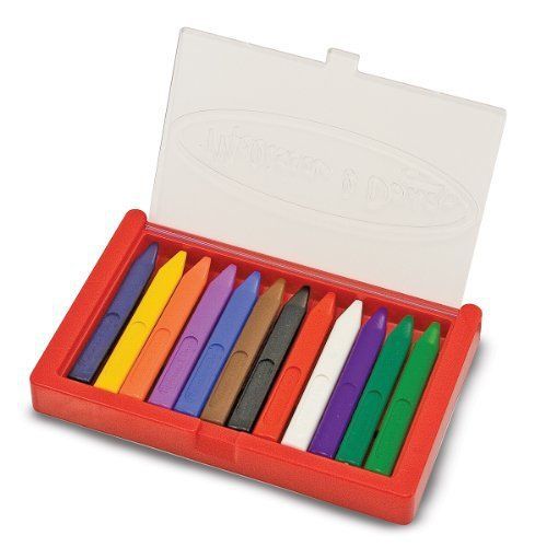 NEW Melissa &amp; Doug Triangular Crayon Set  12 Piece