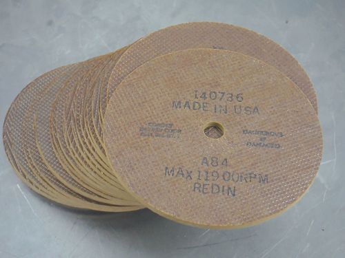 REDIN 4&#034; GRINDING DISC 140736 A84 3/8&#034; ARBOR QTY1 (LOC1483B) TS13