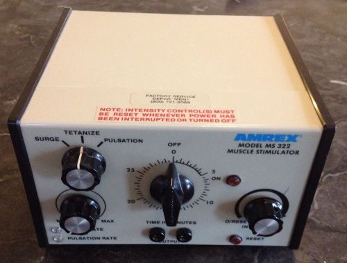 Amrex MS322 Single Channel 2 Pad Therapy Muscle Stim Unit #6