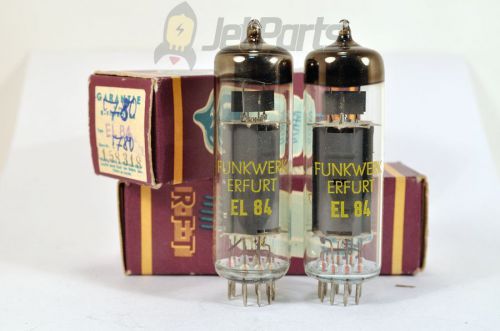 2 x EL-84 EL84 6BQ5  RFT FUNKWERK TUBES! NOS!  RARE! LOOK! BOXED