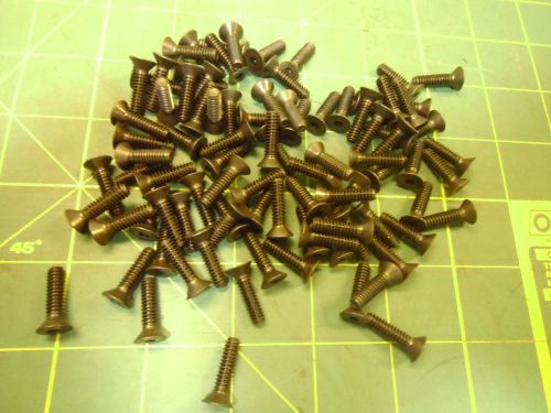 10-24 X 3/4 FLAT HEAD CAP SCREWS BLACK OXIDE ALLOY STEEL (LOT OF 88) #53030