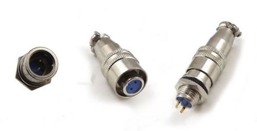 2x Quick Aviation Plug Connector 2Pin XS8-2T 8mm Steel Ball Lock Circular Hole