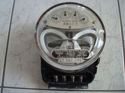 VINTAGE  G.E.  ELECTRIC  METER