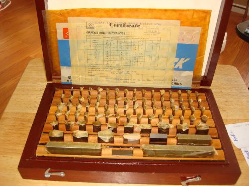 Links harbin 81 piece grade b gauge blocks gage machinist for sale