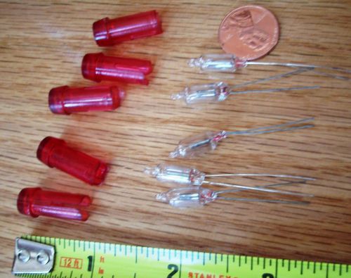 Neon Glow lamp miniature bulbs, indicator, trigger 115V 0.3 ma (NEW)