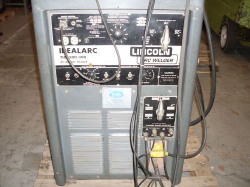 Lincoln 300/300 Tig  Arc Welder w/ leads welds aluminum