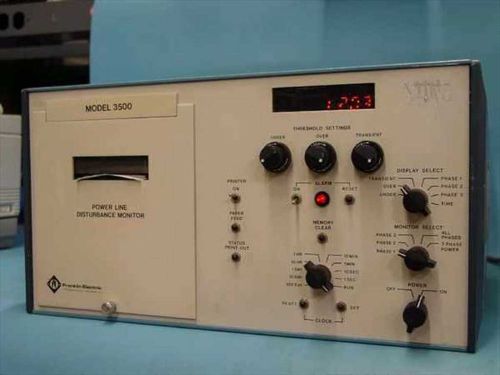 Franklin Electric Power Line Disturbance Monitor w/Chart Recorder 3500