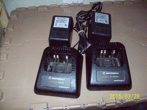 2-Motorola IntelliCharge 2 Charger HT1000 MTS2000 MT2000 XTS5000 MTX8000 MTX9000