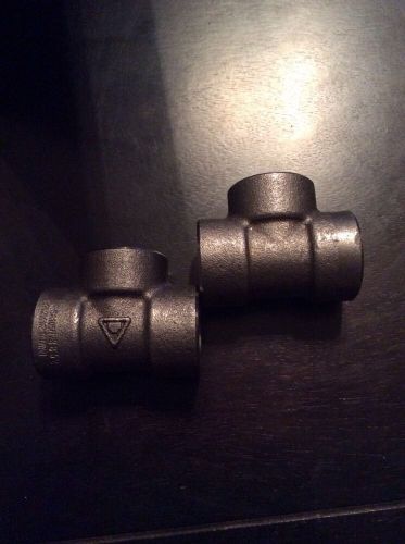 Lot Of 2, Sa105N, 3/4&#034; 3000 Lb, Threaded T