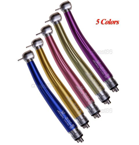 5 new Dental colors Standard head Fast High Speed Handpiece Air Turbine 4 Hole