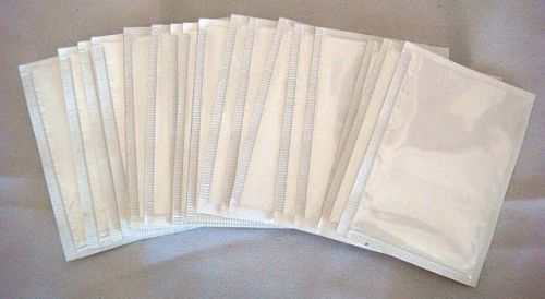 20 White Adhesive Label Holders 2&#034;x3&#034;