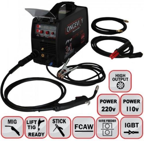 Longevity PRO-MTS 200i 3-in-1 MIG, MIG, TIG and Stick Welder 110/220